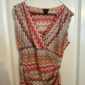 Ann Taylor Multicolor Zigzag Dress
